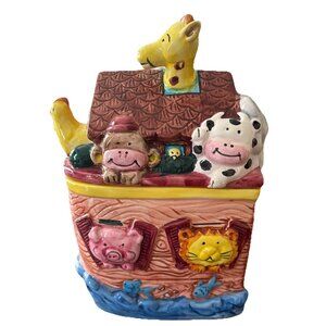 Express Productions SS ARK Noah's Ark Ceramic Cookie/Candy Jar-READ!